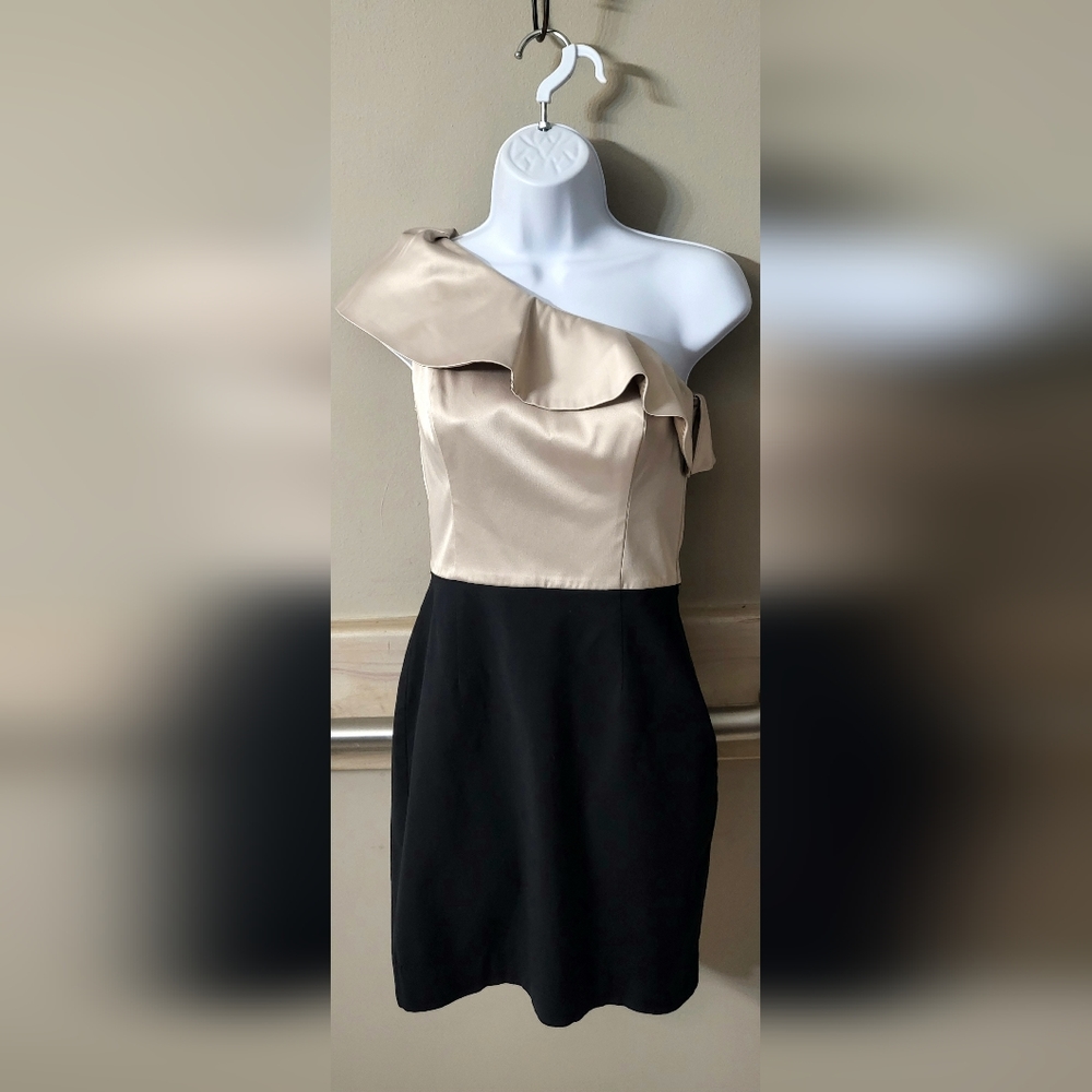 White House Black Market asymmetrical dress 00 one shoulder